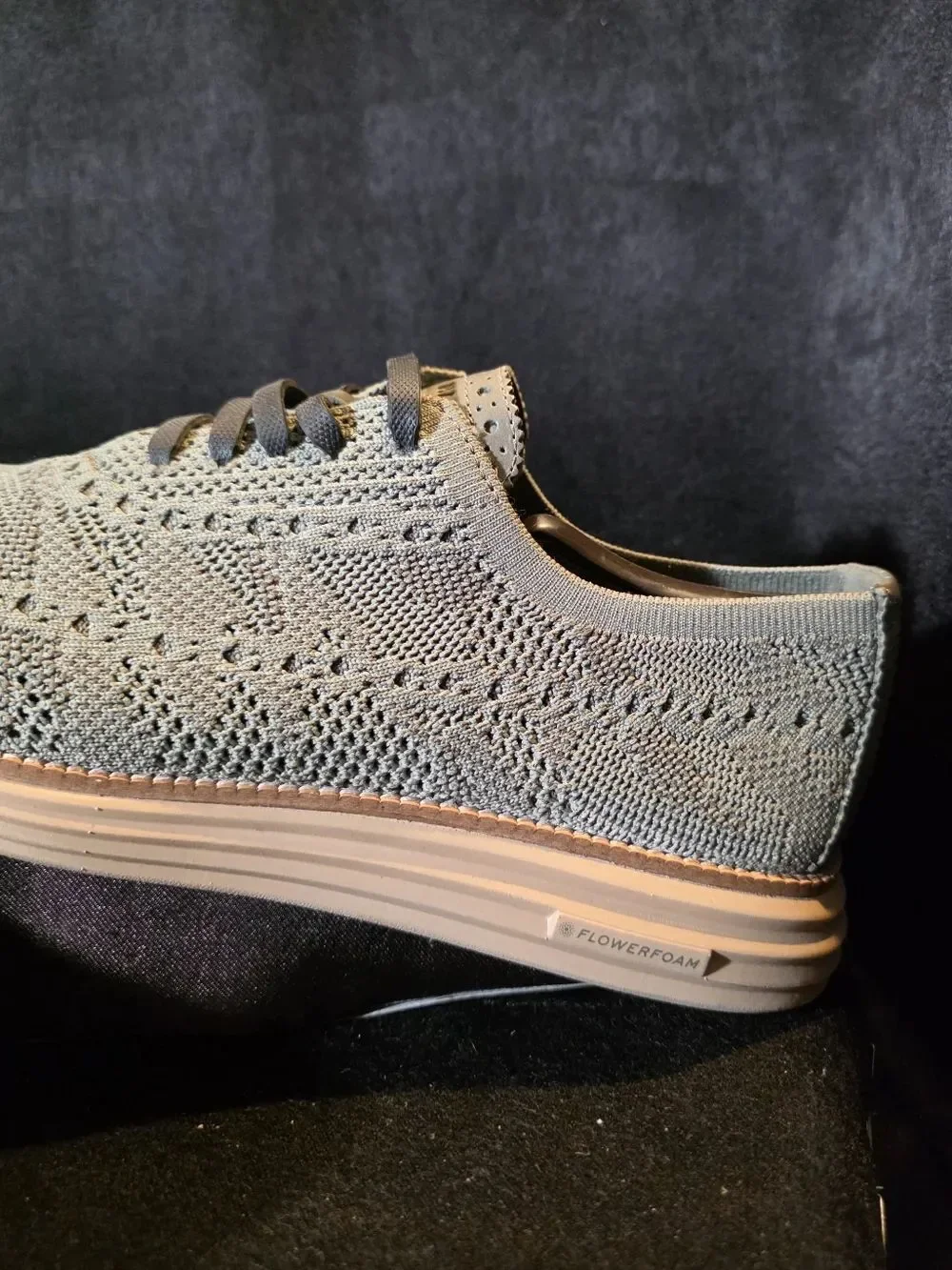 Cole Haan Sage Knit Wingtip Oxfords Contrast Cream Sole 11w